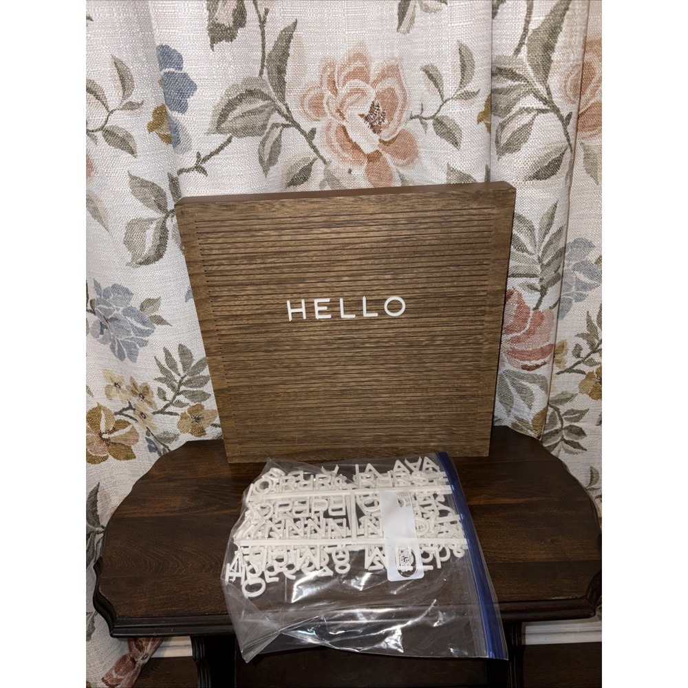 14 X 14 Wooden Letter Board With Letters From Target